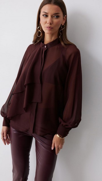 Люше Блузка 4221 Бордо фото 5