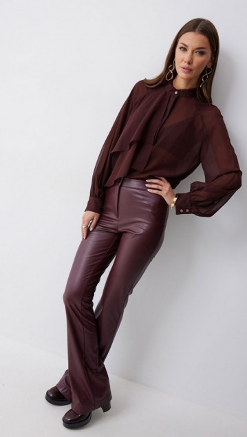 Люше Блузка 4221 Бордо фото 7