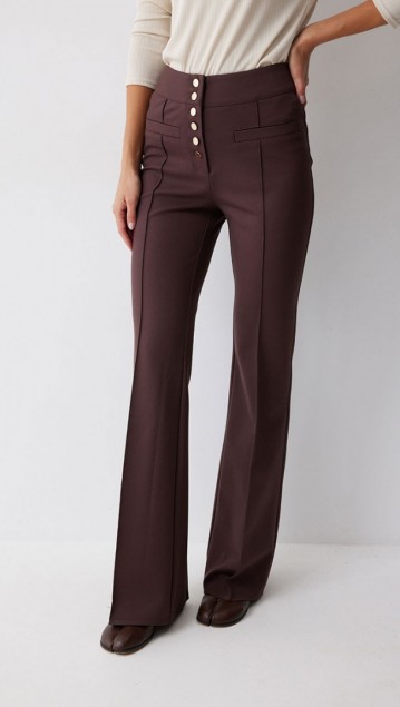 Люше Брюки 4222 Коричневый фото 2