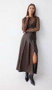 Люше Юбка 4223 Коричневый фото 3