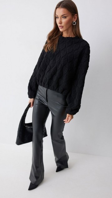 Люше Джемпер 4226 Черный фото 4