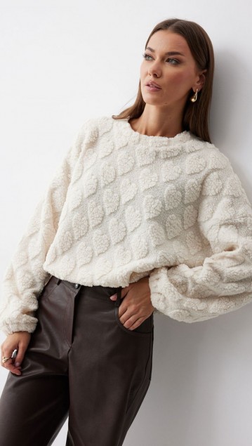 Люше Джемпер 4226 Молоко фото 5