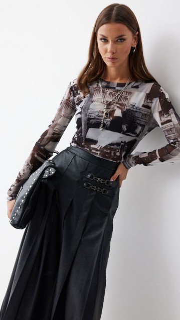 Люше Джемпер 4230 Принт город 