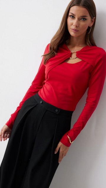 Люше Джемпер 4232 Красный фото 5