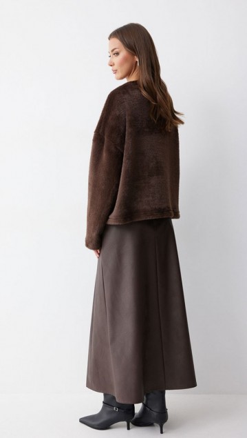 Люше Джемпер 4233 Коричневый фото 3