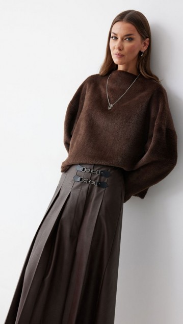 Люше Джемпер 4233 Коричневый фото 4