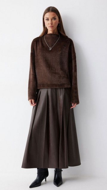 Люше Джемпер 4233 Коричневый фото 6
