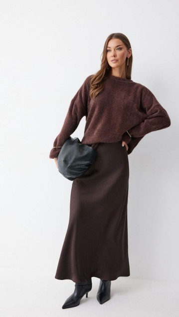 Люше Юбка 4238 Коричневый фото 5