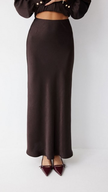 Люше Юбка 4238 Коричневый фото 2