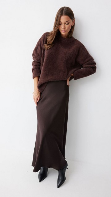 Люше Юбка 4238 Коричневый фото 6