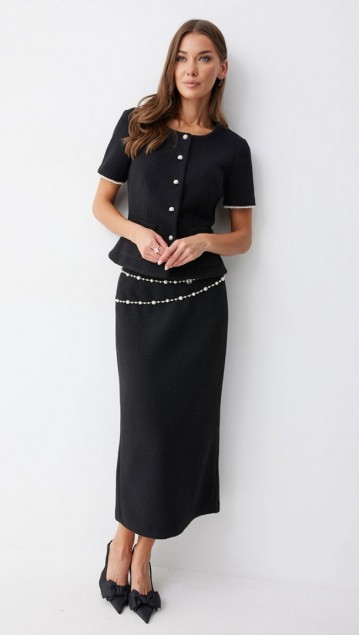 Люше Костюм 4241  Черный фото 6