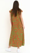 Magia Mody Платье 2254 Красный + зеленый фото 3