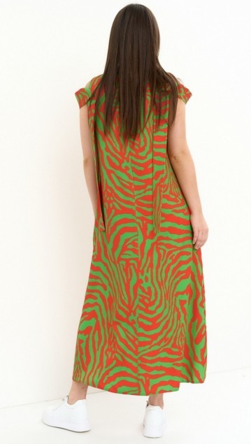 Magia Mody Платье 2254 Красный + зеленый фото 3