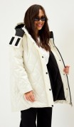Magia Mody Куртка 2350 Молочный+ черный фото 3