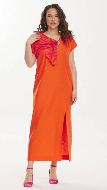 Magia Mody Платье 2443 Оранжевый фото 3