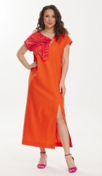  Платье 2443 Оранжевый
