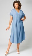 Мишель стиль Платье 1285 Джинсовый фото 5