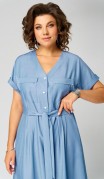 Мишель стиль Платье 1285 Джинсовый фото 3