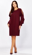Мишель стиль Платье 1336 Винный фото 3