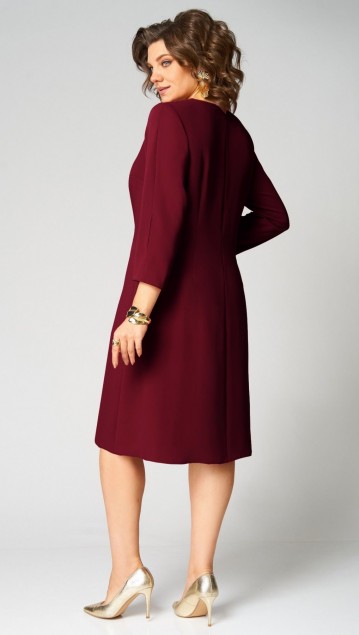 Мишель стиль Платье 1337 Винный фото 2