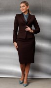 Мода Юрс Костюм 2224 Коричневый фото 2