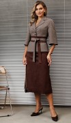 Мода Юрс Комплект 25-2618-0 Каштан + бежевый фото 2