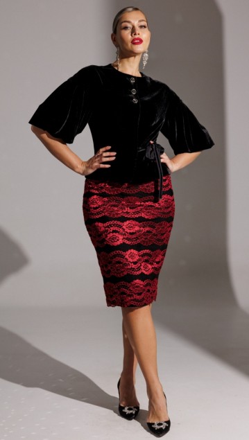 Мода Юрс Костюм 25-2623 Красный 