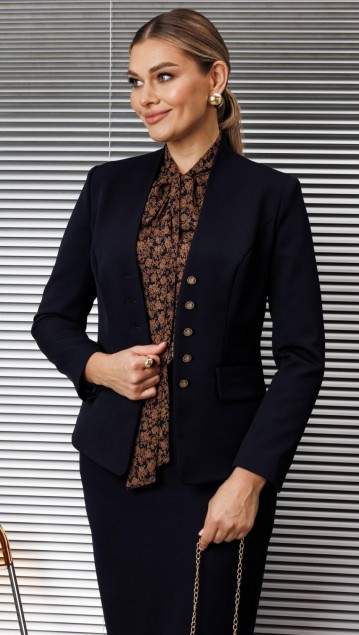 Мода Юрс Комплект 25-2808 Синий цветы фото 3