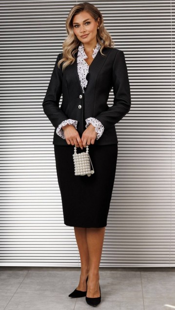 Мода Юрс Комплект 25-2838 Черный + горох 