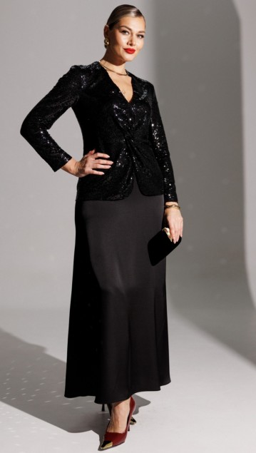 Мода Юрс Костюм 25-2881  Черный фото 3