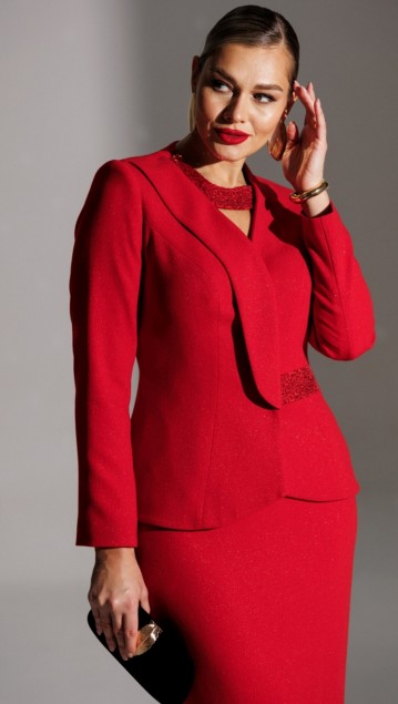 Мода Юрс Костюм 25-2888 Красный фото 5
