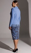 Мода Юрс Костюм 25-2942 Голубой принт фото 5