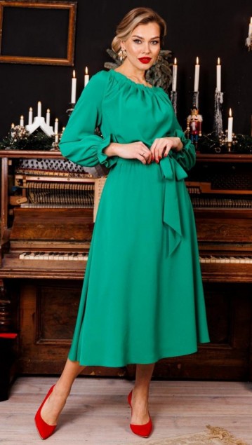 Мода Юрс Платье 2835 Зеленый 