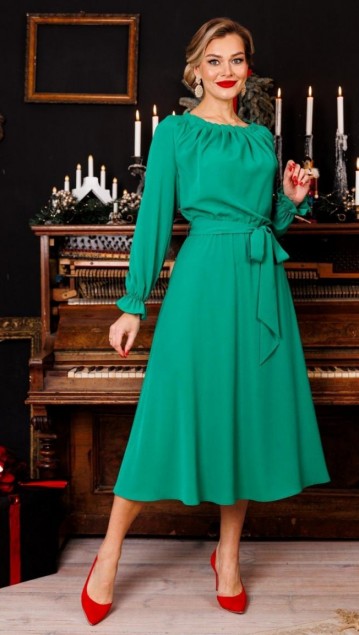 Мода Юрс Платье 2835 Зеленый фото 2