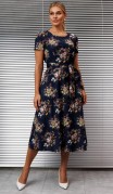 Мода Юрс Костюм 2854 Горчица цветы фото 3