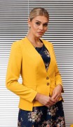 Мода Юрс Костюм 2854 Горчица цветы фото 5