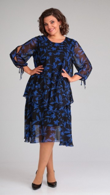 Мублиз Платье 105 Синий-черный 
