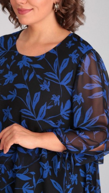 Мублиз Платье 105 Синий-черный фото 3