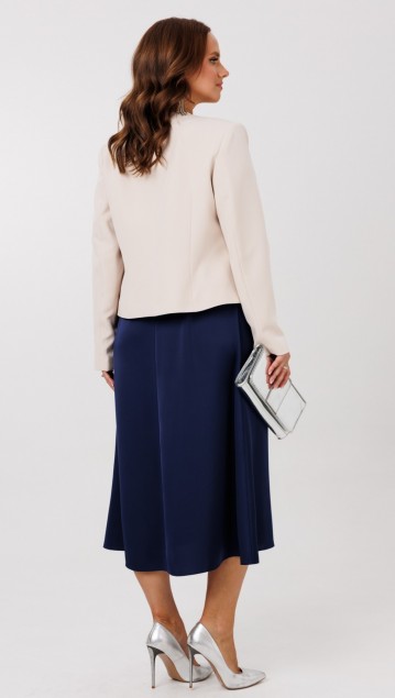 Мублиз Костюм 292 Бежевый + синий фото 5