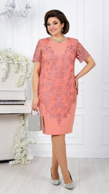 NINELE Платье 5909 Коралловый 