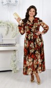 NINELE Платье 5983 Красный ромашки фото 3