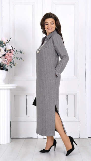 NINELE Платье 6009 Светло-серый фото 3