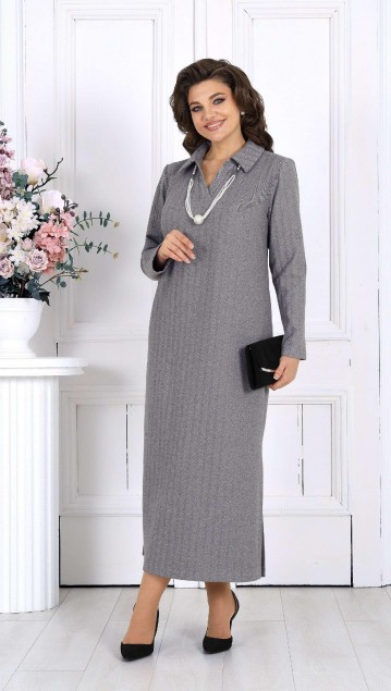 NINELE Платье 6009 Светло-серый фото 6