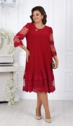 NINELE Платье 7446 Бордо фото 7
