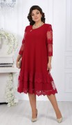 NINELE Платье 7446 Бордо фото 4