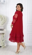 NINELE Платье 7446 Бордо фото 5