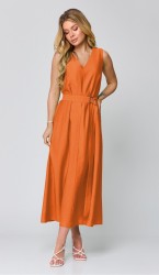  Платье L-871 оранжевый