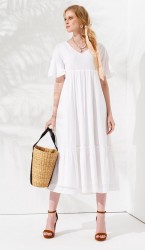  Платье 100080w Белый