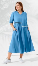  Платье 86080w  Голубой