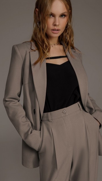 PiRS Жакет 4653 серо-бежевый фото 3